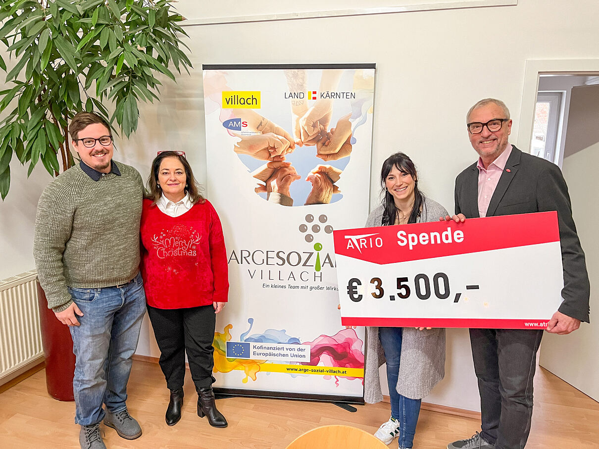 Spendenübergabe-Arge-Sozial-Villach